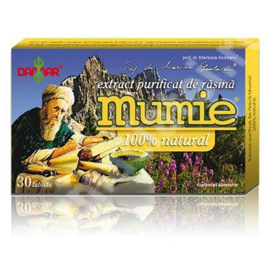 Extract purificat de rasina Mumie, 30 tablete, Damar General Trading