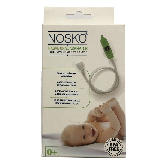 Aspirator nazal pentru nou nascuti si copii, +0 luni, Nosko
