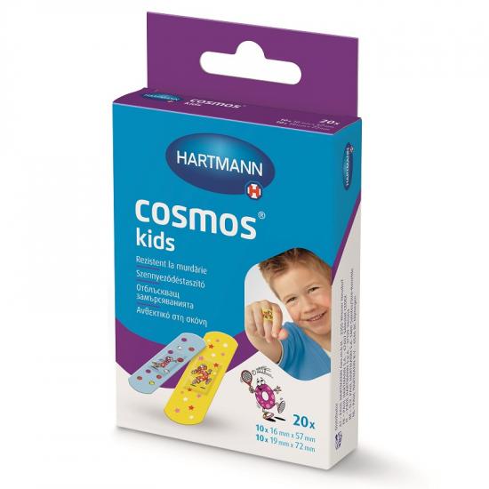 Plasturi rezistenti la apa si murdarie Cosmos Kids, 20 bucati, Hartmann