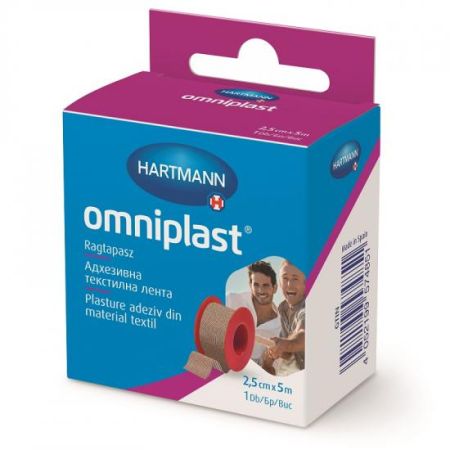 Plasture adeziv pe suport textil Omniplast