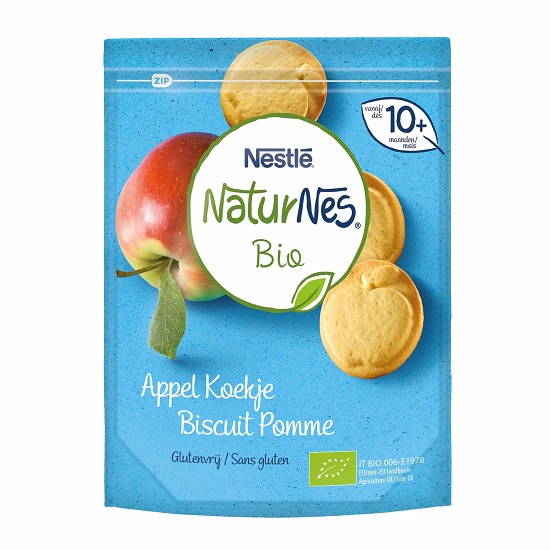 Biscuiti cu mar NaturNes Bio, 10-36 luni, 150 g, Nestle