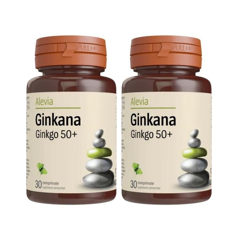 Ginkana Ginkgo 50+, 30+30 comprimate, Alevia