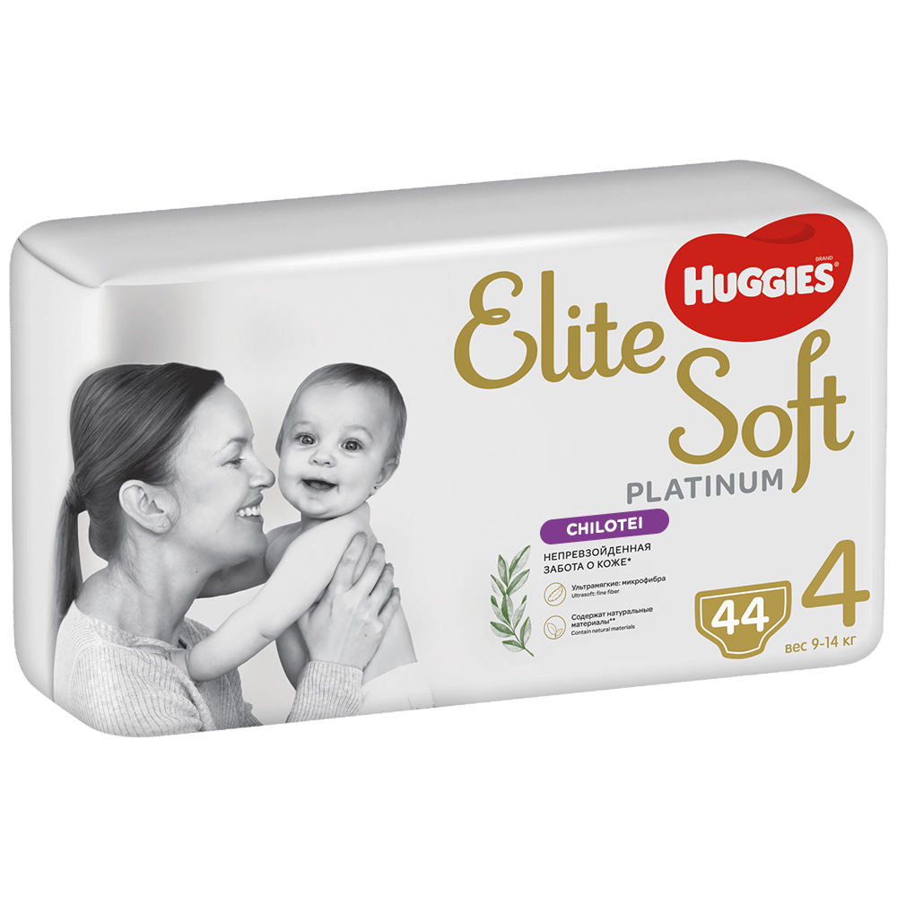Scutece Elite Soft Pants Platinum Mega Nr. 4, 9-14 kg, 44 bucati, Huggies