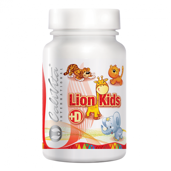 Lion Kids + D, 90 tablete, Calivita
