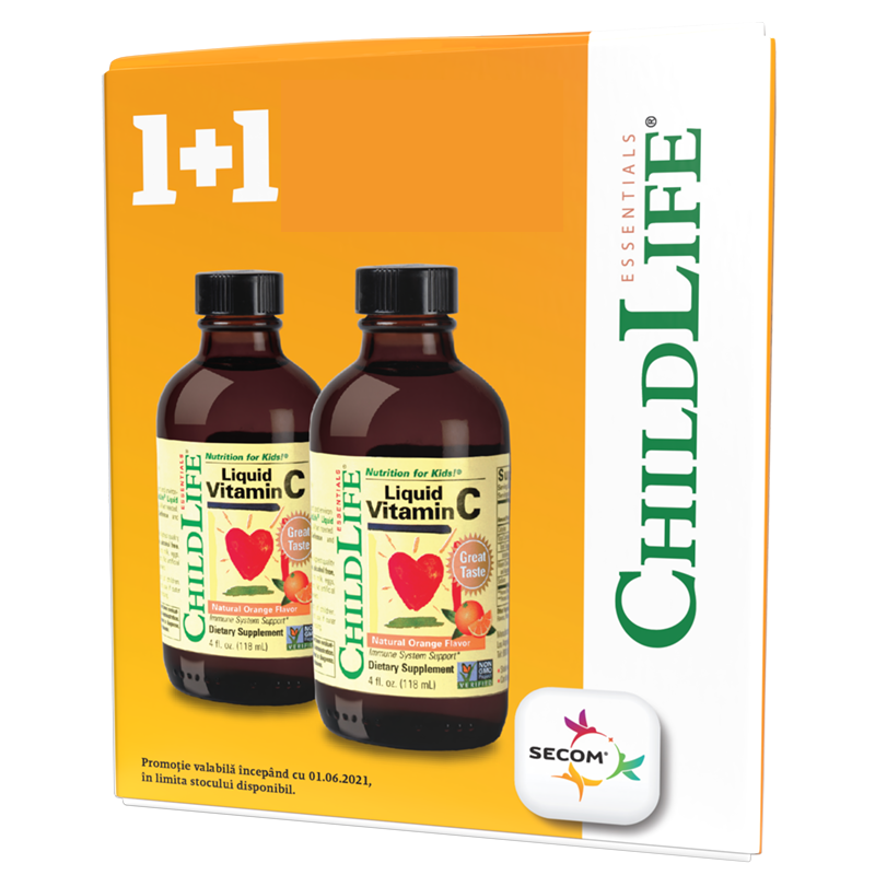 Pachet Vitamina C  mg 118 ml +118 ml, Childlife Essentials