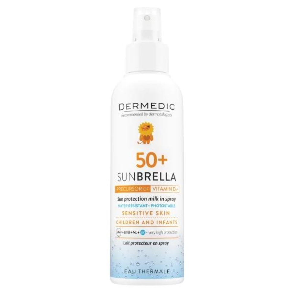 Lapte spray protectie solara bebe SPF50+ SunBrella, 150 ml, Dermedic
