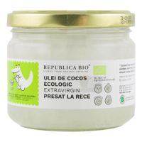 Ulei ecologic de cocos extravirgin presat la rece, 280 ml, Republica Bio