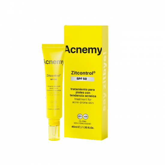 Crema pentru ten acneic cu SPF50 Zitcontrol, 40 ml, Acnemy