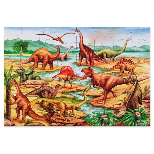 Puzzle de podea cu dinozauri, Melissa and Doug