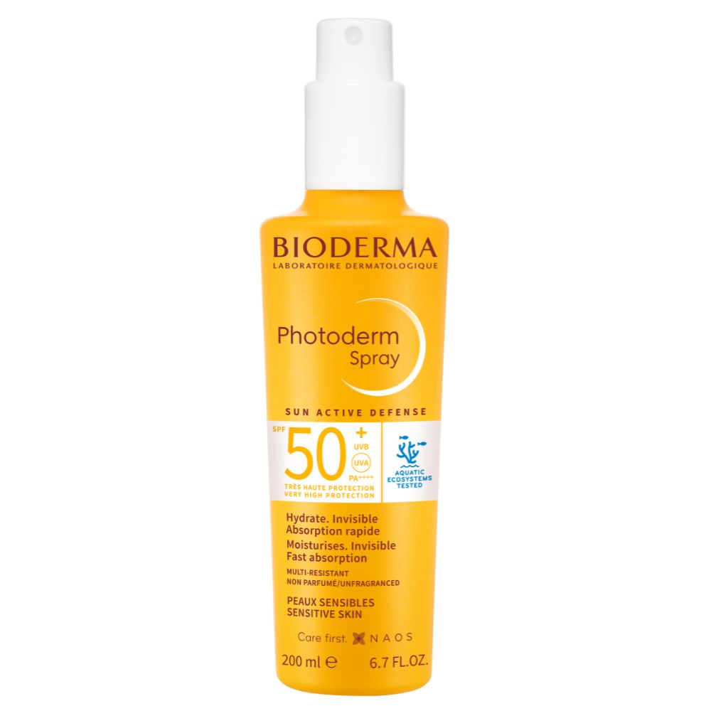 Spray protectie solara SPF 50+ Photoderm, 200 ml, Bioderma