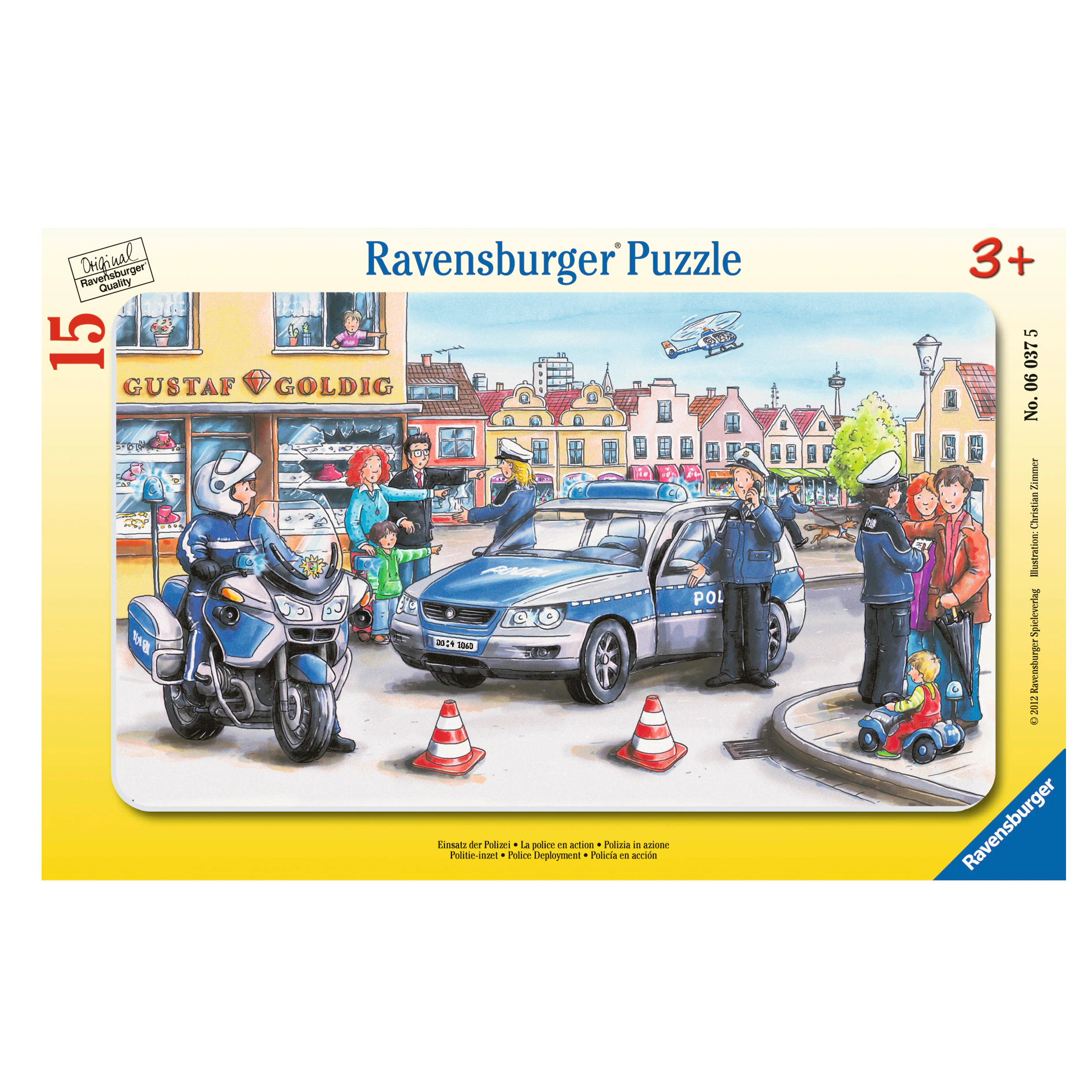 Puzzle departamentul politiei, 15 piese, Ravensburger
