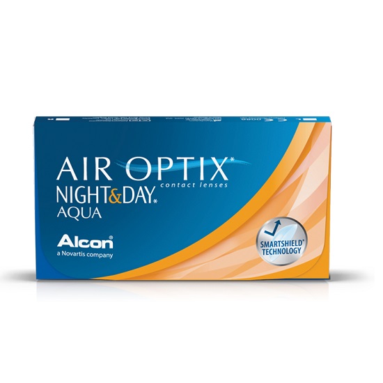 Lentile de contact -0.75 Air Optix Night&Day Aqua, 6 buc, Alcon