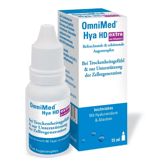 Picaturi oftalmice OmniMed Hya HD Extra 0.2%, 15 ml, Omnivision