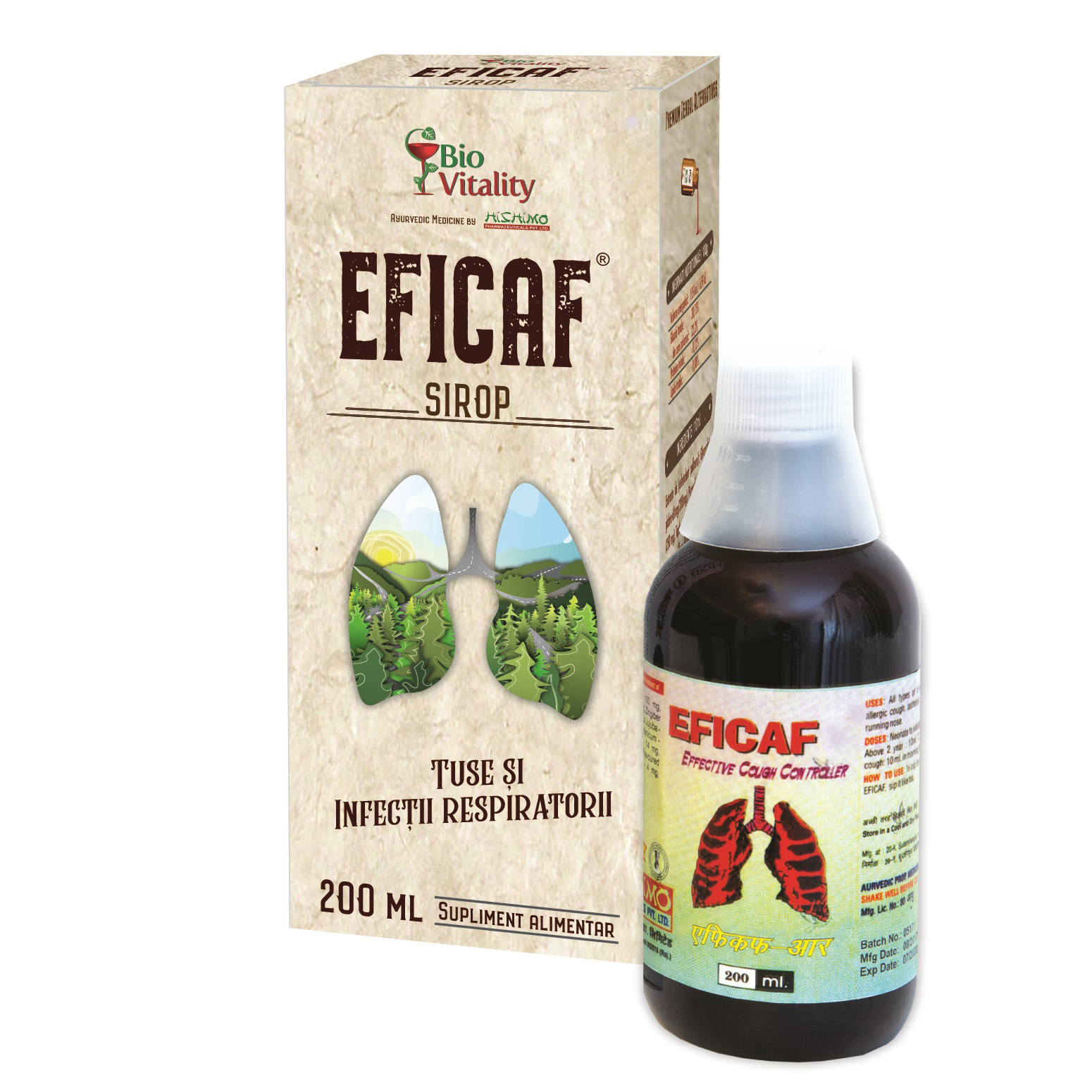 Sirop Eficaf, 200 ml, Bio Vitality