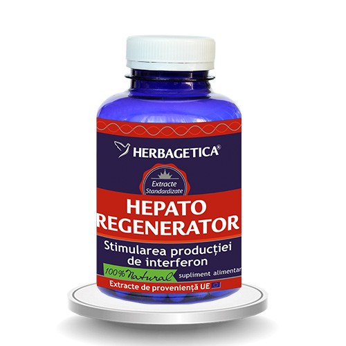Hepato regenerator, 120 capsule, Herbagetica