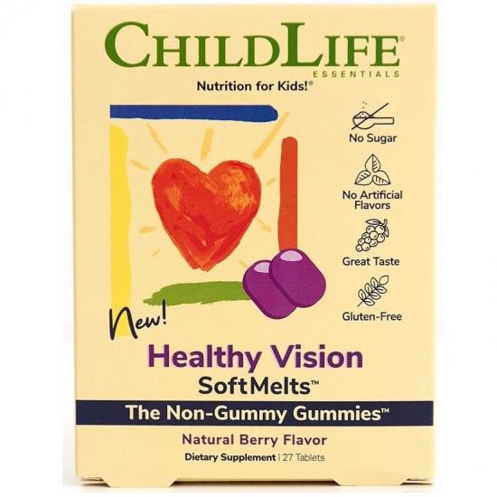 Healthy Vision SoftMelts, 27 tablete masticabile, Childlife Essentials