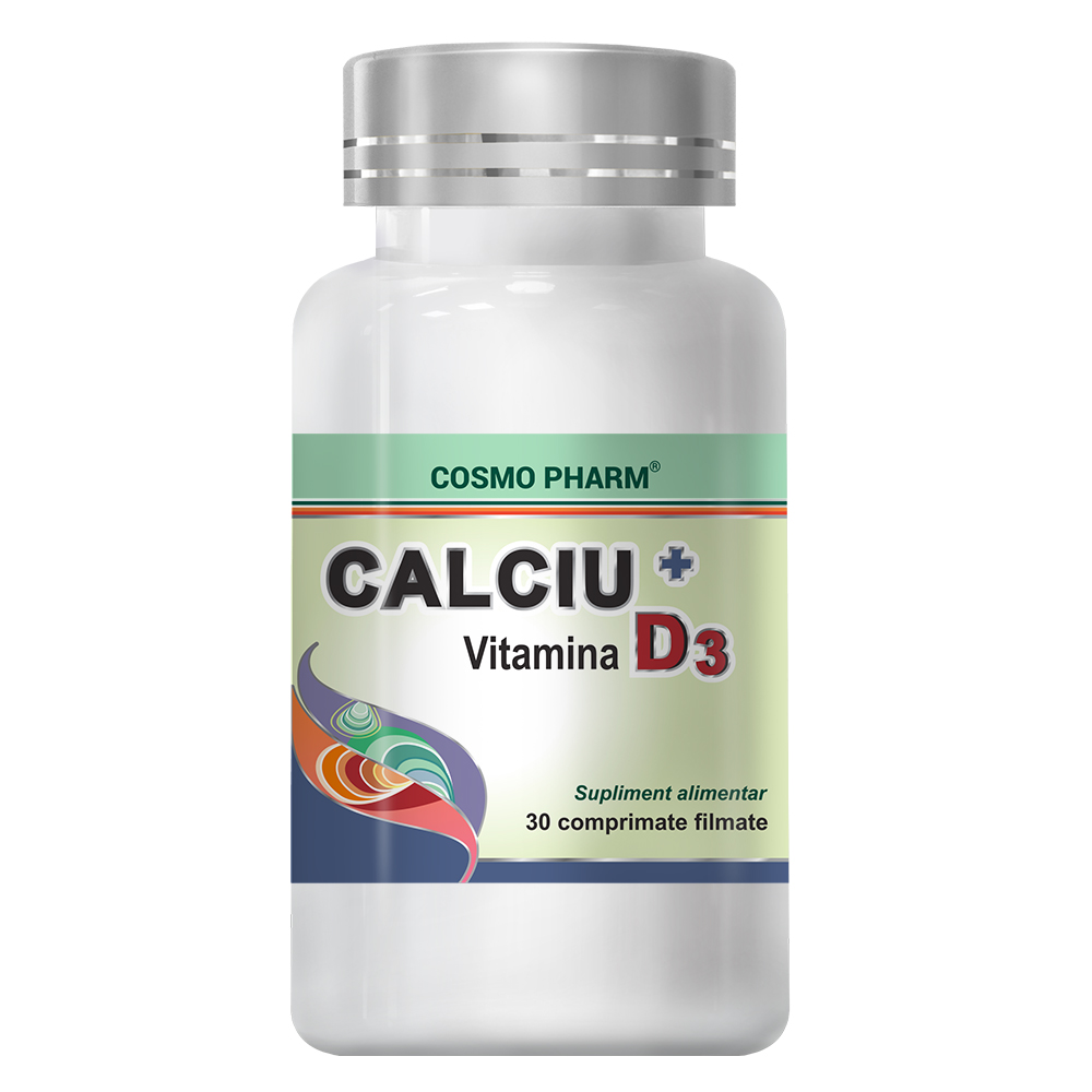 Calciu D3, 30 tablete, Cosmopharm
