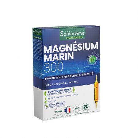 Magnesium Marin 300, 20 fiole, Santarome Natural