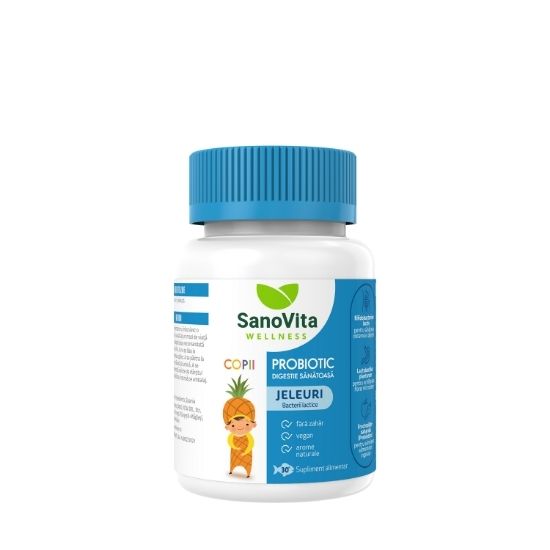 Jeleuri pentru copii Probiotic, 30 bucati, Sanovita