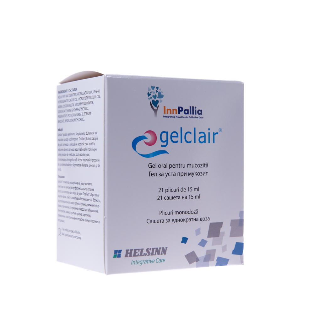 Gelclair gel oral pentru mucozita, 21 plicuri x 15 ml