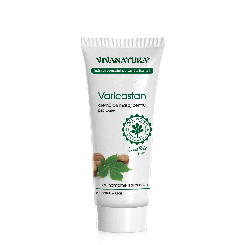 Crema de masaj pentru picioare Varicastan, 75 ml, Vivanatura