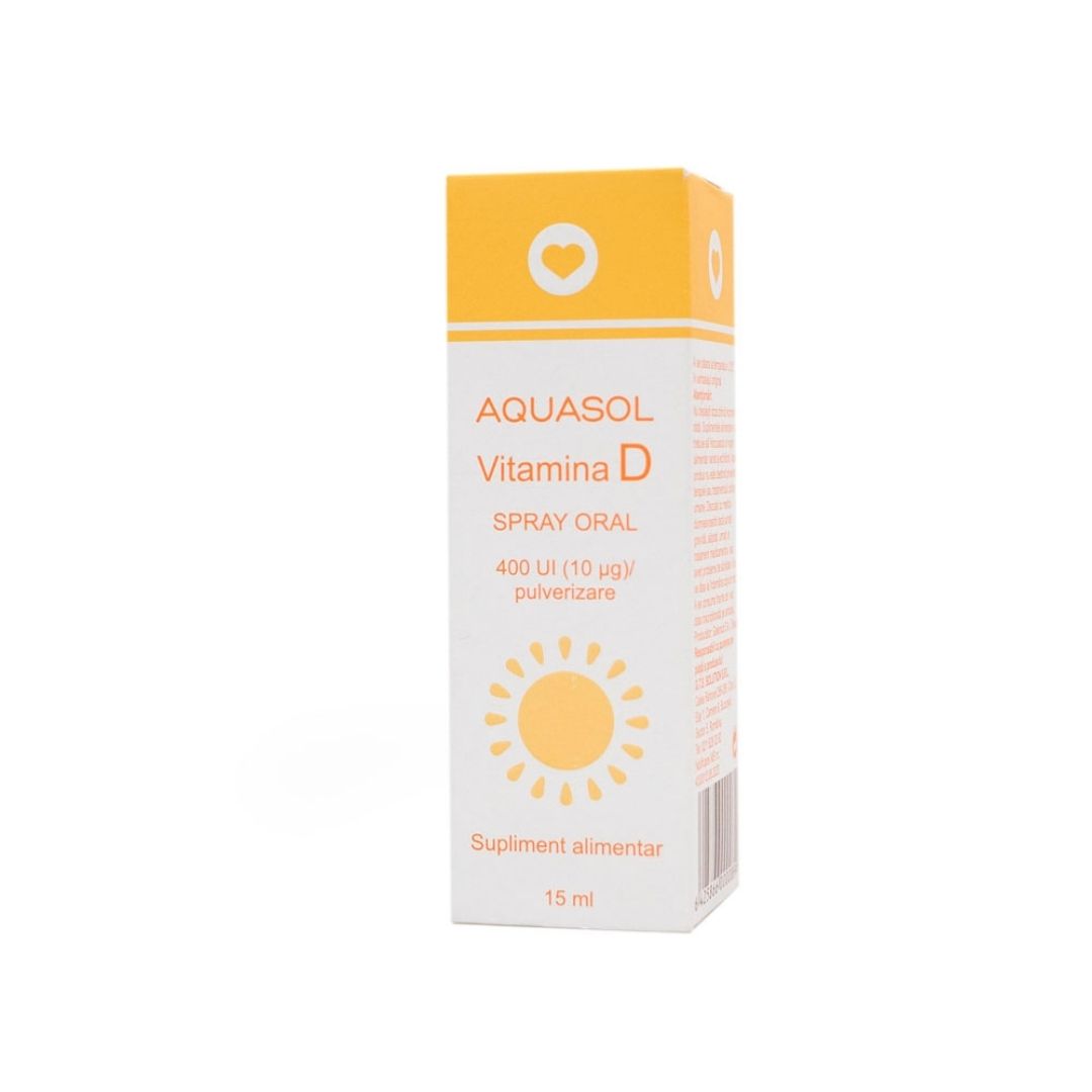 Vitamina D spray oral 400UI, 15 ml, Aquasol