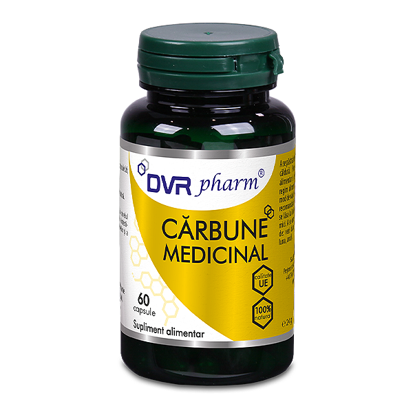 Carbune medicinal, 60 capsule, Dvr Pharm