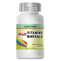 Multiminerale Multivitamine, 30 tablete, Cosmopharm