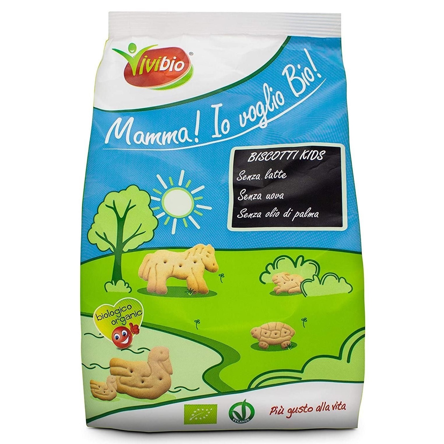 Biscuiti Bio Kids Cookies din grau Vegani, 350 g, Vivibio