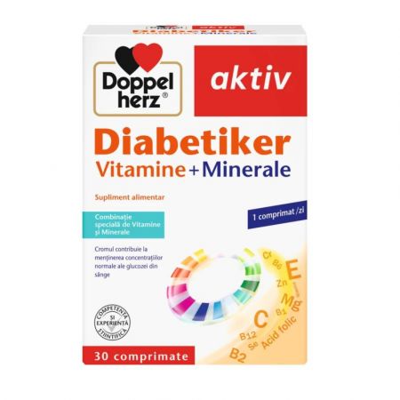Diabetiker Vitamine si Minerale, 30 comprimate, Doppelherz