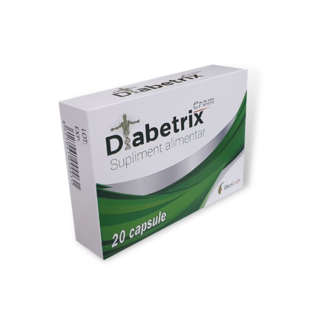 Diabetrix Crom, 20 capsule, Biokraft