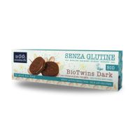 Biscuiti cu crema de vanilie Biotwins Dark, 125 gr, Sottolestelle
