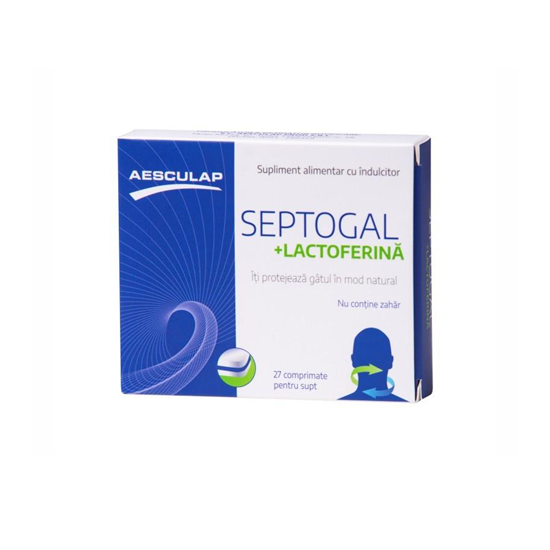 Septogal cu lactoferina, 27 comprimate, Aesculap
