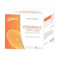 Vitamina C forte, 1000mg, 20 plicuri, Aesculap