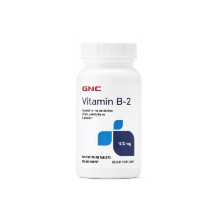 Vitamina B2, 100 mg, 100 tablete, GNC