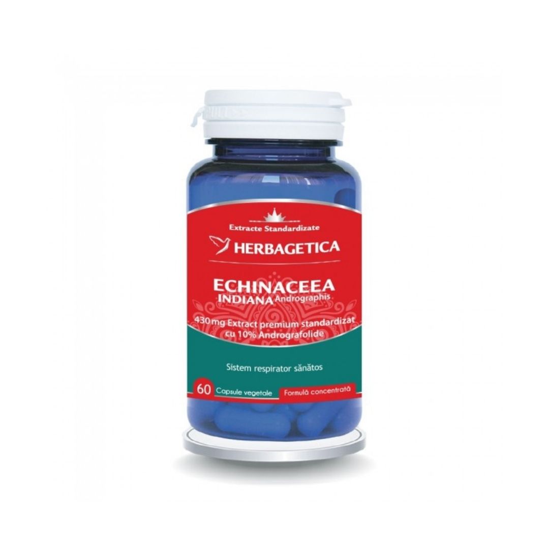 Echinaceea indiana, 60 capsule, Herbagetica