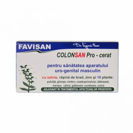 Colonsan Pro cerat cu 10 plante, 10 supozitoare, Favisan