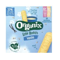 Biscuiti Bio cu vanilie pentru sugari Little Ruskits, +6 luni, 60 g, Organix