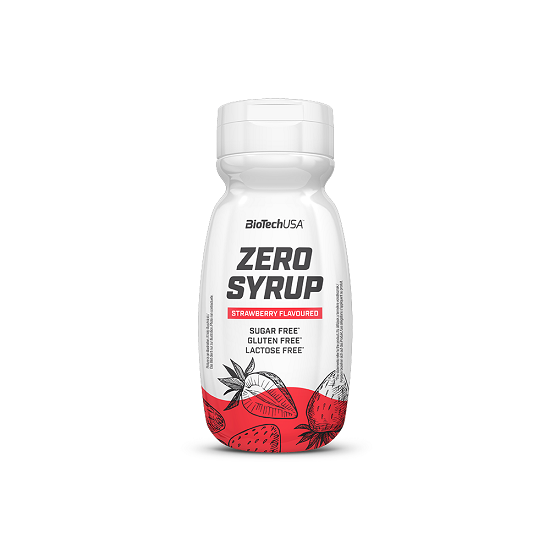 Zero syrup Capsune, 320 ml, BioTech USA