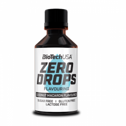 Zero Drops Coconut Macaron, 50 ml, BioTechUSA
