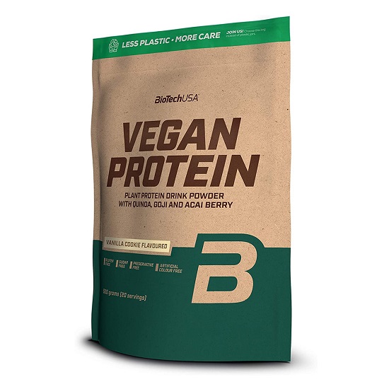 Vegan Protein Vanilla Cookies, 500 grame, BioTech USA