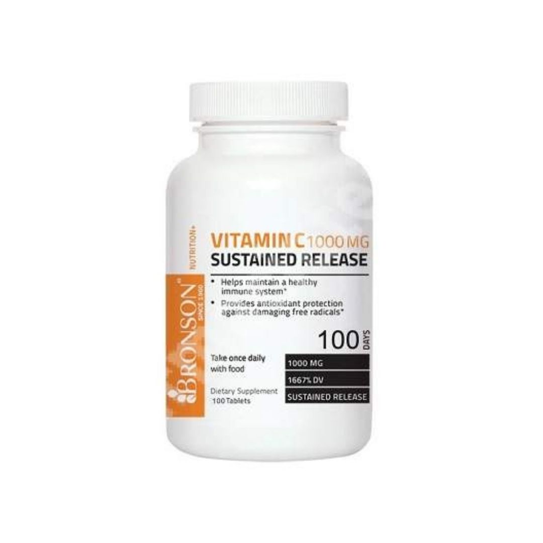 Vitamina C 1000mg, sustained release, 100 capsule, Bronson