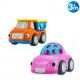 Jucarie auto zornaitoare, masinuta roz/basculanta orange, Nuby  469071