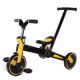 Tricicleta pliabila cu maner 4 in 1 pentru copii, Yellow, UoniBaby 470054