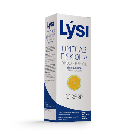 Omega 3 cu aroma de lamaie, 240 ml, Lysi