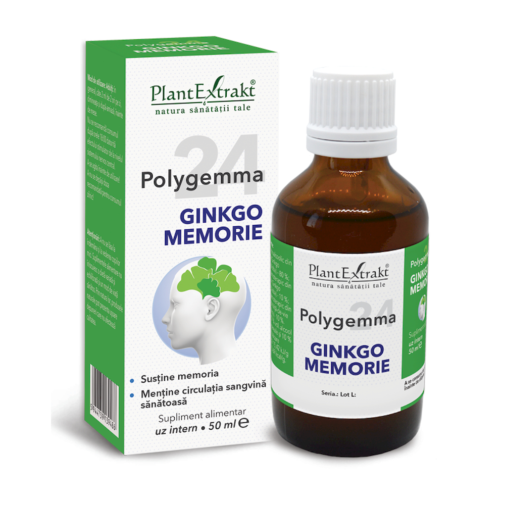 Polygemma 24 Ginkgo Memorie, 50 ml, PlantExtrakt