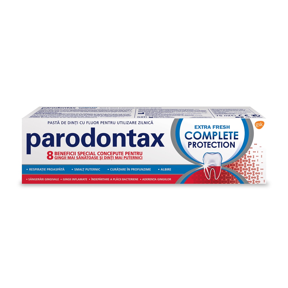 Pasta de dinti Complete Protection Extra Fresh, 75 ml, Parodontax