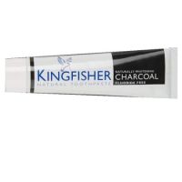 Pasta de dinti carbune activ fara fluor, 100 ml, Kingfisher