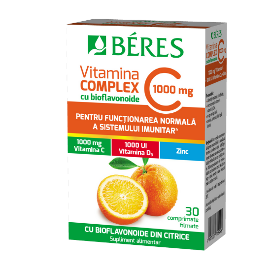 Vitamina C Complex, 1000mg, 30 comprimate, Beres