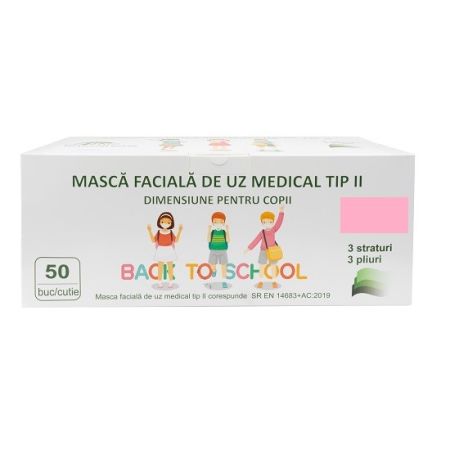 Masca faciala de uz medical Tip II pentru copii